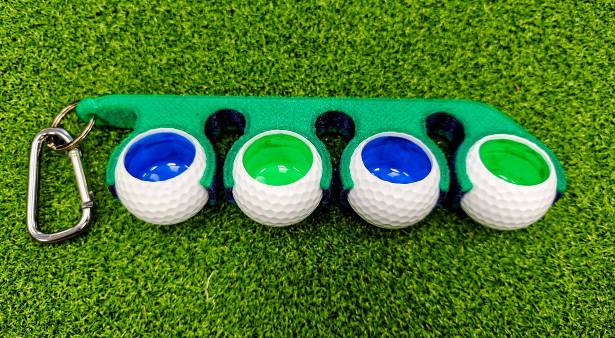 Glass Bogey Golf Shot Glass Bag Clip Set | Custom Golf Gift Calgary