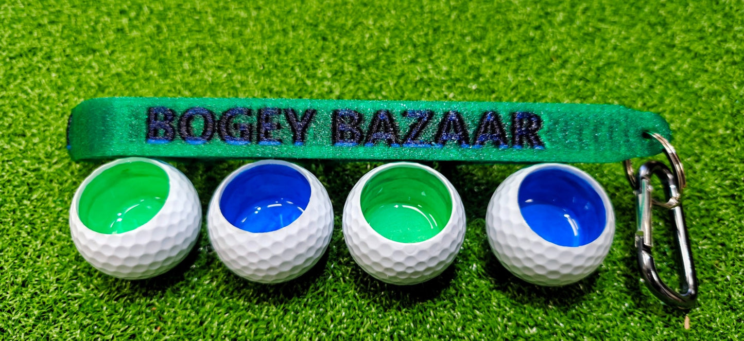 4 Shot Glass Bag Clip (With 4 Shot Glasses)