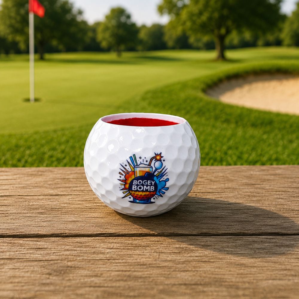 Bogey Bazaar Bogey Bomb golf ball shot glass